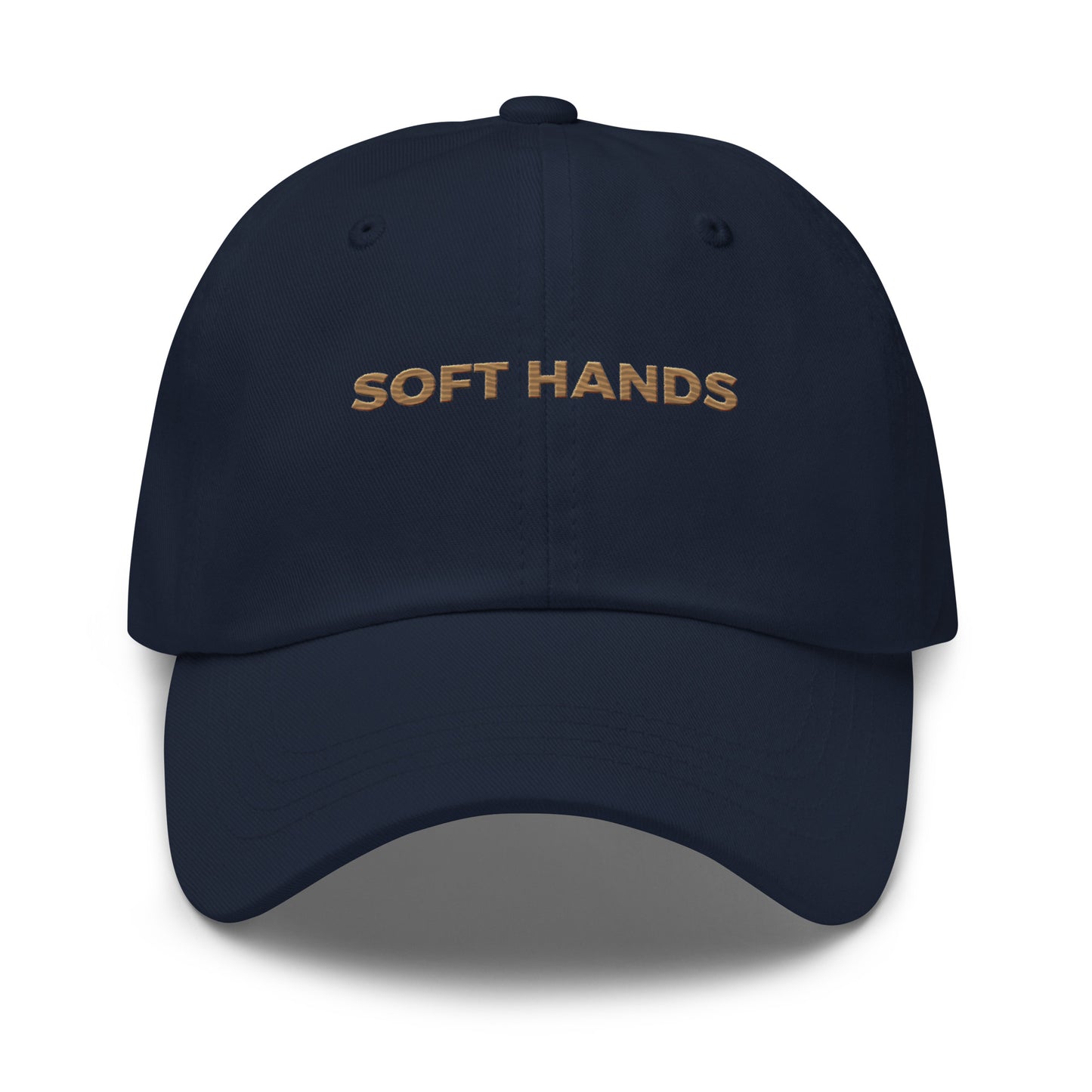 SOFT HANDS Dad Hat - front view - pickleball dad hat by Doubles Club