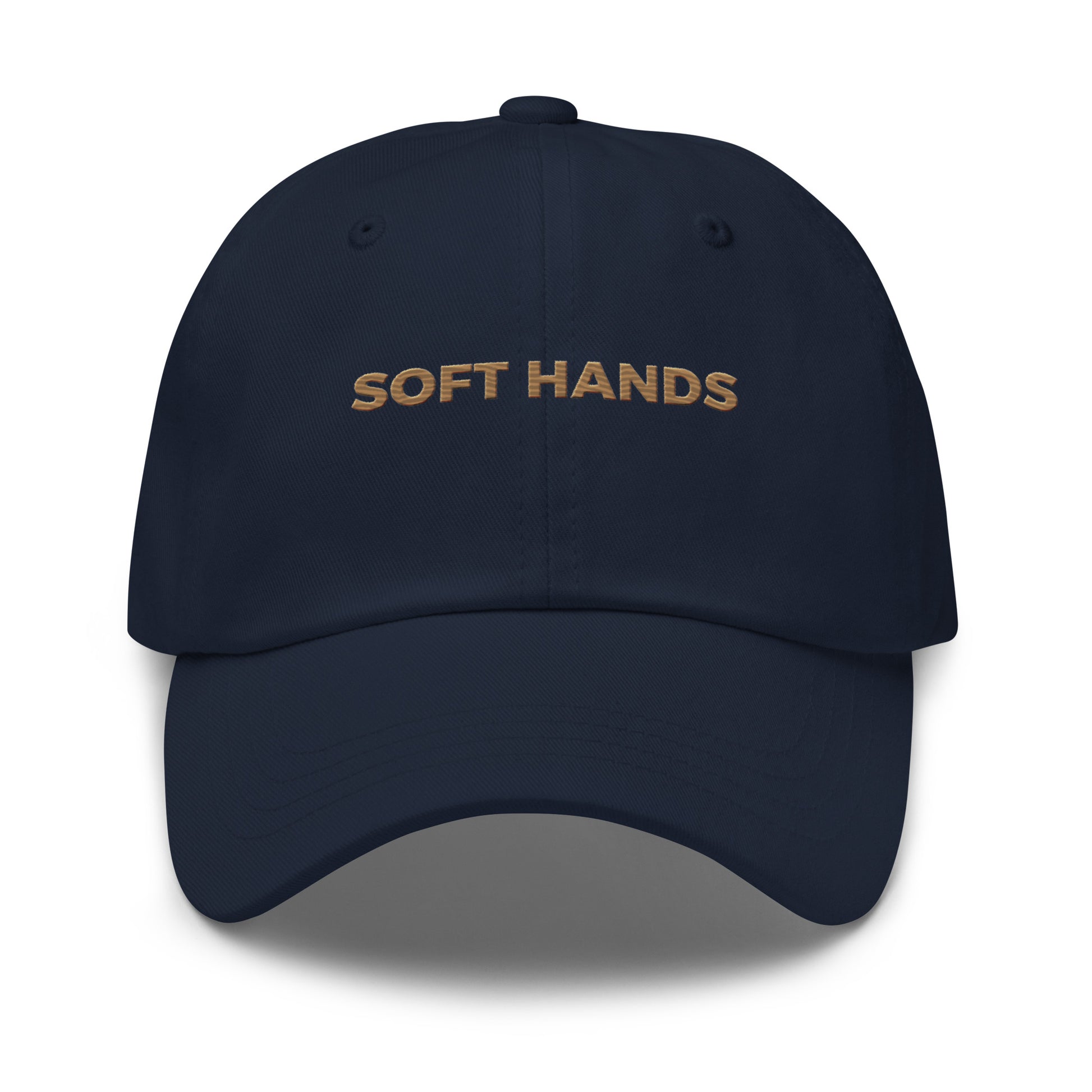 SOFT HANDS Dad Hat - front view - pickleball dad hat by Doubles Club